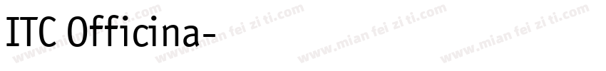 ITC Officina字体转换